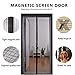 Produktbild DULPLAY Magnet fliegengitter tür Full-Frame-Klettverschluss, Fliegengitter tür Mesh-Vorhang Automatisches schließen, Haustierfreundlich Hände frei Schwarz-D 130x220cm(51x87inch)