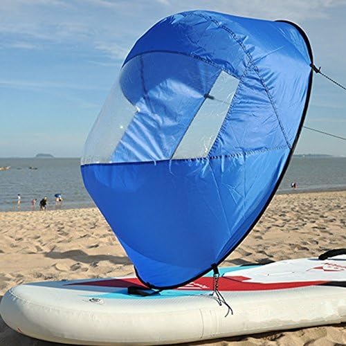 SHUOGOU 42" Downwind Wind Paddle Popup Board Kayak Sail Kit Kayak Wind Sail Kayak Accessories, Easy Setup & Deploys Quickly, Compact & Portable