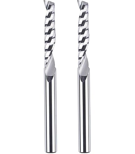 5 Stück 3-schneidige Hartmetall-Vierkantfräser 1/4 Zoll – Für CNC, Legierten Stahl, Alu & Mehr