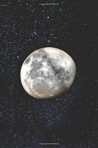 Preisvergleich Produktbild Journal: Moon Space Galaxy 6x9 Lined Journal Notebook 200 Pages