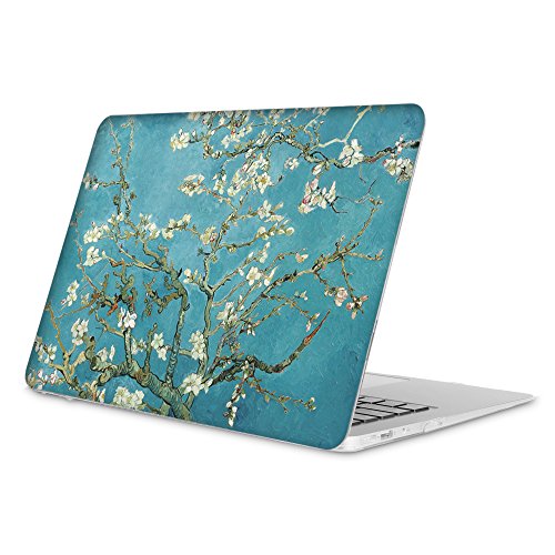Fintie H  lle f  r MacBook Air 13 - Ultrad  nne Plastik Hartschale Schutzh  lle Snap Case f  r Apple MacBook Air 13 3 Zoll  A1466 A1369   Mandelbl  te