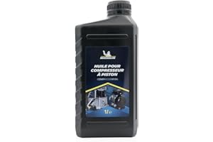 Michelin Huile de Compresseur, Huile Pour Compresseur, Jusqu'à 250 Heures d'Utilisation, Grade de Viscosité ISO VG 100, Bouteille de 1L