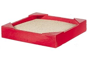 MELODY JANE Dolls House Red Sand Pit Sandbox Miniature Child's Toy 1:12 Garden Accessory