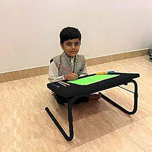 Bi3 Multipurpose Laptop Study Kids Portable Table Strong Adjustable Height (Midnight Black)