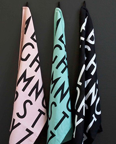 Design Letters Geschirrtuch A-Z Pink (2-teilig) - 2