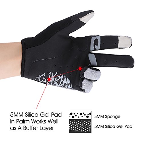 Enkeeo Handschuhe Fahrradhandschuhe Touchscreen Herren Damen Outdoor Sport Winddicht Fahrrad Handschuhe geeiget für Radsport MTB Road Race Downhill Wandern und andere Sports - 7