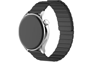 FiiMoo Pasek kompatybilny z Garmin Venu Sq 2 / Garmin Venu 2 Plus/Garmin Vivoactive 5/Forerunner 245, 20 mm, zapasowy pasek, silikonowe paski magnetyczne do Garmin Forerunner 165