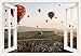 Produktbild Artland Wandbilder selbstklebend aus Vliesstoff oder Vinyl-Folie Olena Tur Fensterblick - Die großartige Touristenattraktion von Kappadokien - Ballonfahrt Fahrzeuge Ballonfahren Fotografie Bunt C8GL