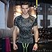 Produktbild UrChoiceLtd® Neu Haut Kompression Strumpfhose Grundschicht Laufende Hemden Schnelltrocknend Atmungsaktiv Kompression Körper kurz Hülse Base layer Gesundheit Crossfit Kleidung für Männer (Größe: M, Grau)