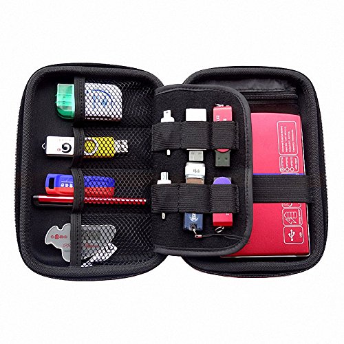 FunYoung Aufbewahrungstasche Organizer für USB Sticks SD Speicherkarte Schutzhülle Farbwahl (Blau) - 3