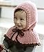 Unique Winter Baby Hat/Cap Useful Cute Woolen Baby Hat with Cappa Pink
