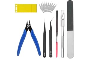 ABMRO Kit d'Outils Débutant pour GUNPLA - Pince à Découper, Pincette, Couteau de Précision pour Modélisme - Outils Essentiels pour Construire des Modèles Bandai Gundam