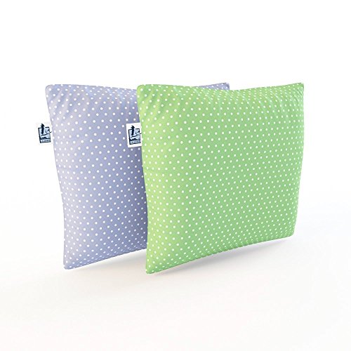 Lelekka® Gr.2 Babykissen gegen Verformung & Plattkopf inkl. 2 Bezüge. Mit ALOE VERA für empfindliche Haut. Baby-Kopfkissen für einen natürliche runde Kopfform, gegen Verformung des Hinterkopfs. - 4