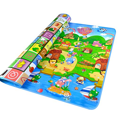 Baby-Kind-Kleinkind Spielteppich Crawl Mat Spielmatte Babyschleichenmatte Picknick-Decke 200*180CM - 3