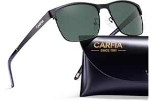 CARFIA męskie okulary przeciwsłoneczne z polaryzacją, klasyczna metalowa oprawka Premium, UV 414, okulary dla kierowców, okulary sportowe