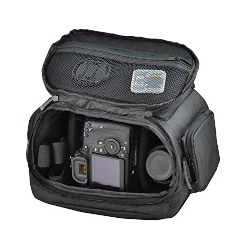 Sac    bandouli  re pour appareil photo DSLR pour Nikon D7100 D3000 D3100 D3200 D5000 D3300 D5100 D5200 D5300 D7000 D810 D750  Noir 