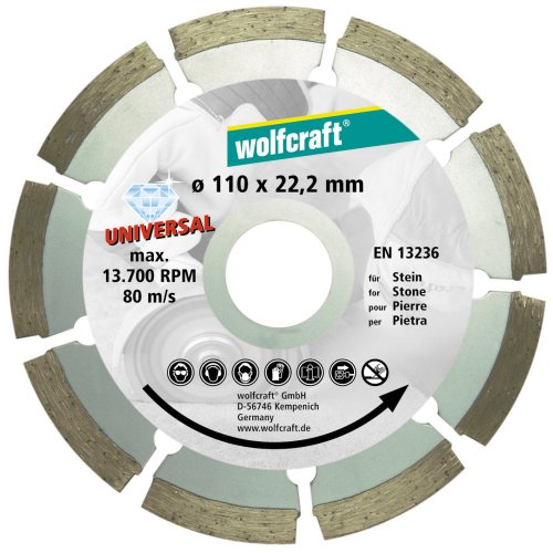 Wolfcraft 8392000 3 Diamant-Trennscheiben, ø 110 mm - 6