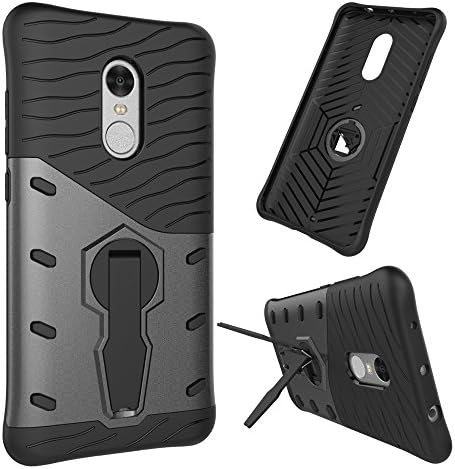 Xiaomi Redmi Note4 Case, Tollcuudda Back Case Cover Pouch With Stand for Hongmi Note4 Soft TPU and Hybrid Hard Rigid PC Covers Shock-Absorption Slim Fit Protective Cases for Xiaomi hongmi note4 - black