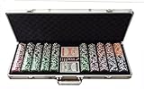 maleta de poker 500 fichas copag 125 pcs value 25 - 150 pcs valuee 100
