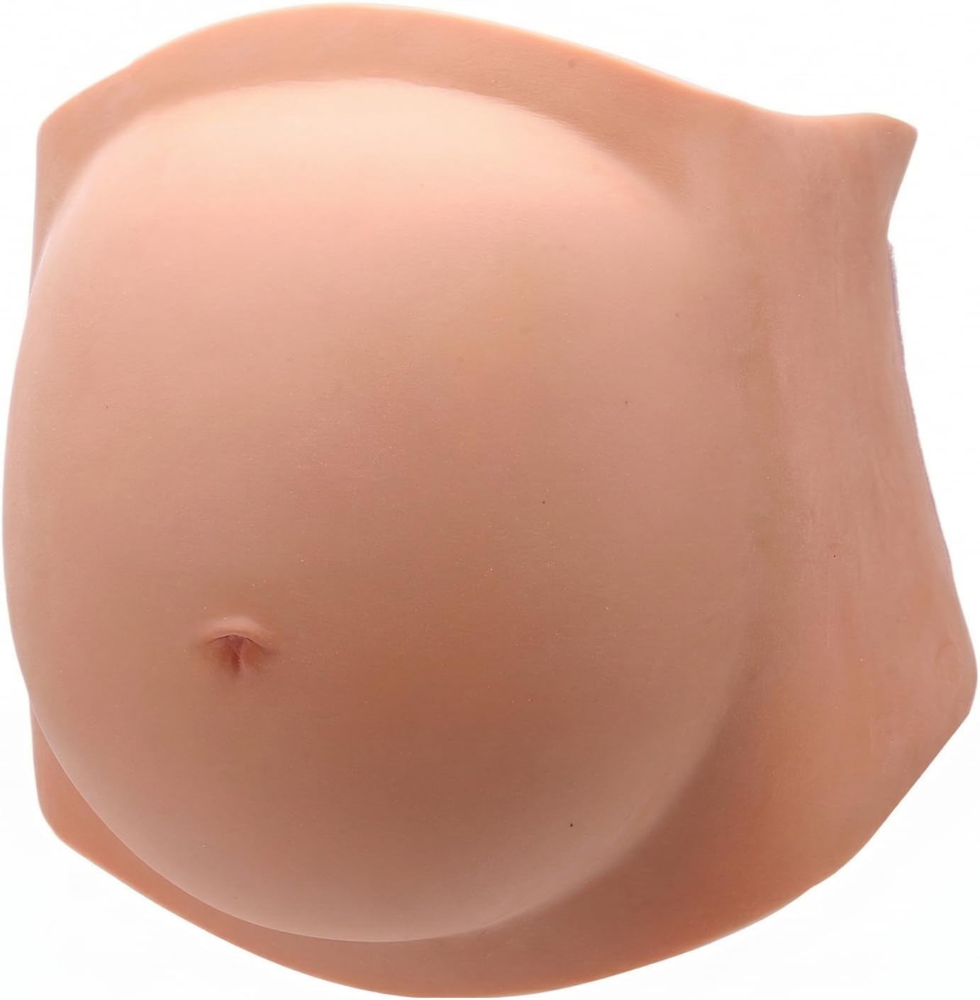 TIKATARER Barriga de Silicona para Embarazadas, Barriga de bebé Ligera y Ajustable, Artificial con Cierre Táctil, Ideal para Fiestas de Disfraces, Actuaciones y Fotografía (YELLOW)