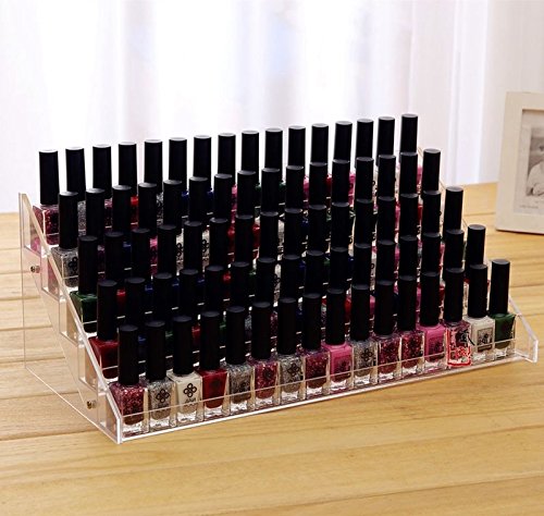 ZJchao Nagellack Display Ständer Acryl Nagellackständer Regal Anzeige 5 Etagen - 3