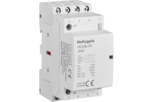 Hofwgele HCH8s-25 modulär behållare 230 V 4NO 4 pole hushållskontakter 25 A 50/60 Hz Din railmonterad hushållsmodul AC-kontak