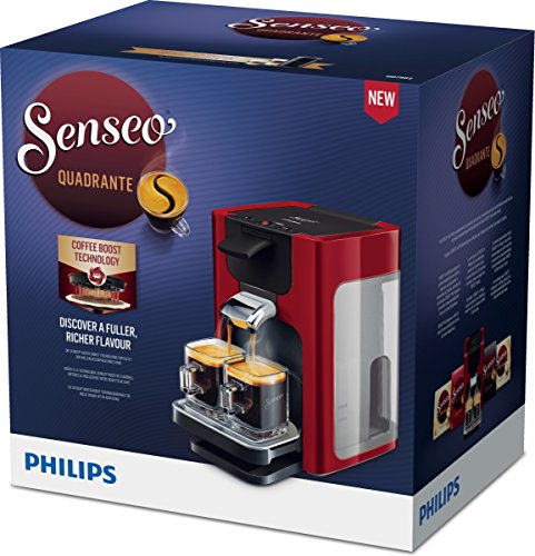 Philips Senseo HD7865/80 Quadrante Kaffeepadmaschine, XL-Wassertank, rot - 6