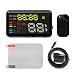 Produktbild ATDIAG HUD X7 Universal Car Head Up Display Obd2 Speed Warning KM/h MPH Overspeed Alarm Windshield Project Vehicle Speedometer (X7)