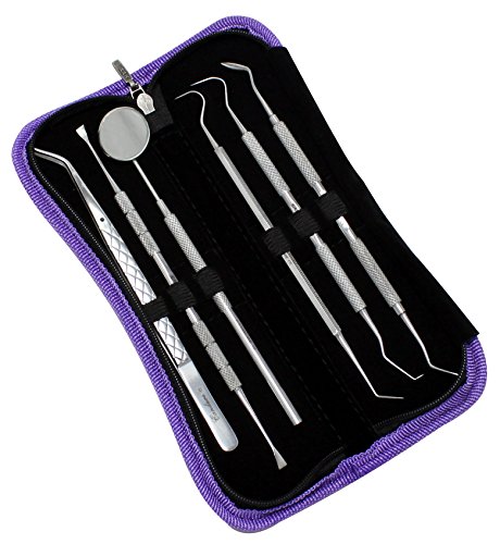 CANDURE® – 6er Dental Set Zahnreinigung Sonde – Rostfreier – zahnpflege zahnstein – Zahnmedizinischer Scaler – Dental Scaler – Zahnpflege Edelstahl Instrument Zahnkratzer hochwertige Profiqualität von CANDURE lebenslange Garantie - 3