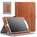 Produktbild MoKo Hülle für iPad Mini 3/2 / 1 - Kunstleder Ständer Tasche Schutzhülle Smart Case Cover mit Dokumenteschlize Karte Slot und Standfunktion für Apple iPad Mini 3 / Mini 2 / Mini 1. Gen, Braun