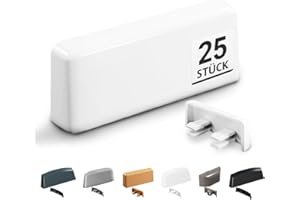 VOOXA 25 stycken vattenslitsar för fönster standard vit RAL 9016 för slitsfräsning från 20–34 x 5 mm