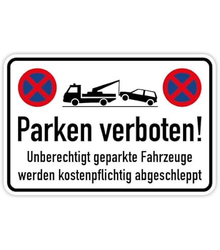 Auto Parkplatz Blau Aufkleber – 33x50 Cm, Mehrfarbig, Wetterfest