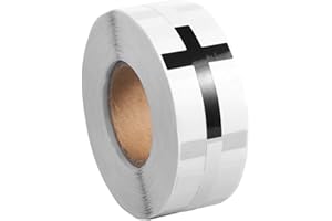 TINOALY 600uds Pegatinas Cruz Cristiana, Rollo de Pegatinas Religiosas Católicas para Atletas Cristianos Béisbol Fútbol Baloncesto Casco Botella de Agua Suministros Deportivos Mochila