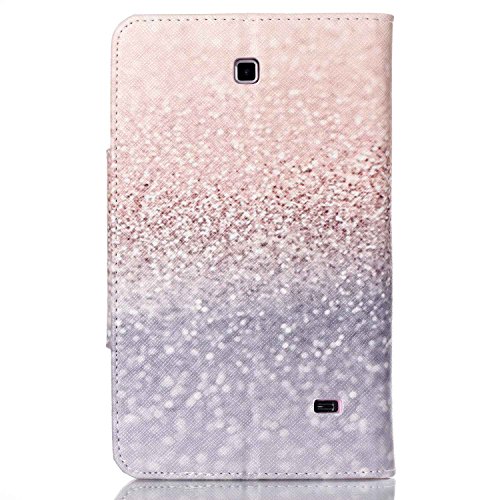 Galaxy Tab 4 7.0 Hülle Case,Galaxy Tab 4 7.0 SM-T230 / T231 / T235 Ledertasche,Ukayfe Muster Schutzhülle Leder Tasche für Samsung Galaxy Tab 4 7.0,Niedliche Cartoon Malerei Muster Bling Glitter Strass Design Slim Fit Folio PU leder Flip Cover im Bookstyle Kunstleder Schutzhülle Cover Tasche mit Ständer für Samsung Galaxy Tab 4 7.0 Zoll mit 1 x Schwarze Eingabestift - 3
