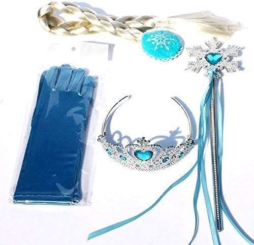 September 4 Savings For Carnival Costume Accessories Frozen Elsa - Braid Crown Wand And Gloves