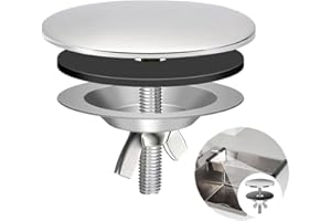 SUJAHHUJIQ Kitchen Sink Hole Covers, Stainless Steel Sink Tap Hole Plug Matte Black Faucet Hole Cover Kitchen Sink Hole Cap for Leakage Prevention