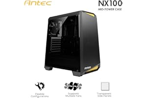 Antec NX100 Yellow Moyenne Tour, ATX/Micro-ATX/Mini-ITX, sans alim., Noir, Yellow, Acrylique teinté