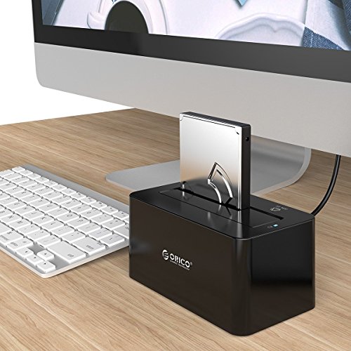 ORICO USB 3.0 Externe Festplatten-Dockingstation für 2,5 / 3,5 Zoll SATA III SSD und HDD – UASP für SATA 6 Gbps - 5