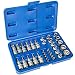 Produktbild TecTake Steckschlüssel Satz Innen Außen Torx Bits Nuss Stecknuss Set Nüsse - diverse Modelle - (34-teilig | Nr. 402447)