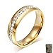 Produktbild Original Enez Ring Trauring Ehering Edelstahlring Gold Gr: 12 (22mm) B: 6mm + Geschenkbeutel R2603