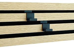 Steinmine - Designmanufaktur Zubehör für Wandorganizer & Akustikpaneelen für DIY Wandregal für Büro, Küche & Mehr (2er Set Wandhaken standard für Wandorganizer quer)