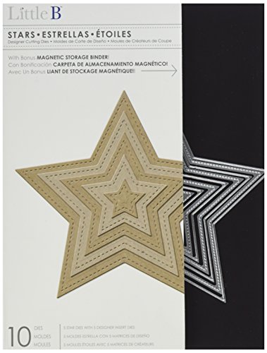 Little B Cutting Die-Stars, 10/Pkg, .75"-5"