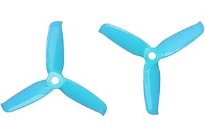 Gemfan 2 Coppie Flash 3052 3.0x5.2 PC 3-Blade Elica Prop 5mm Foro di Montaggio per 1306-1806 Motore RC Drone Quadcopter (Blu)