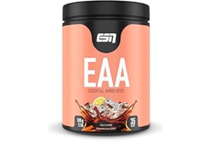 ‎ESN ESN EAA, Cola, 500 g, feines Amino-Pulver mit 8 essentiellen Aminosäuren, ideale Löslichkeit, vegan, geprüfte Qualität - made in Germany