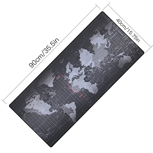 Alfombrilla para rat  n XYK  para gaming  tama  o grande  con base de goma antideslizante  superficie con texturizado especial  para ordenador de sobremesa y port  til  caucho  900 400map