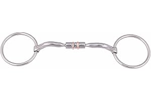 Huxlay Bros HB Loose Ring Comfort Snaffle Bit with Copper Inserts- 4005