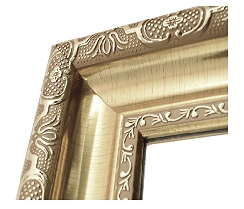 Großer Wandspiegel Silber 85×79 cm Barock mit Facettenschliff Spiegelglas und Verzierungen Badspiegel Ankleidespiegel Garderobenspiegel STAR-LINE® - 2