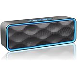 Portable Bluetooth Speaker, Andven Outdoor Wireless Speaker with HD Audio and Enhanced Bass, Built-In Dual Driver Stereo Speakerphone, Bluetooth 4.0, Handsfree Calling, FM Radio and TF Card Slot
