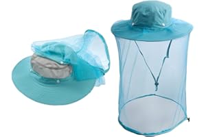 ZffXH Zanzariera Insetto Testa Cappello Rete Pesca cap Ape Apicoltore Velo Cappelli Fly Bug Veil Hood