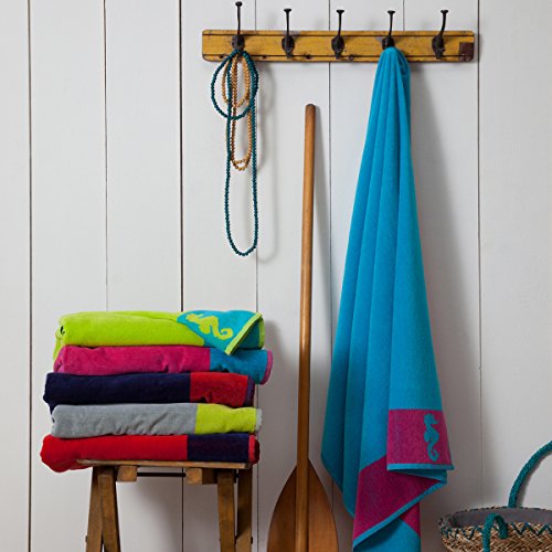 Seepferdchen Beach Handtuch, grau - 2